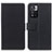 Leather Case Stands Flip Cover Holder M08L for Xiaomi Redmi Note 11 Pro+ Plus 5G Black