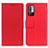 Leather Case Stands Flip Cover Holder M08L for Xiaomi Redmi Note 11 SE 5G Red