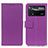 Leather Case Stands Flip Cover Holder M08L for Xiaomi Redmi Note 11E Pro 5G Purple