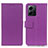 Leather Case Stands Flip Cover Holder M08L for Xiaomi Redmi Note 12 4G Purple