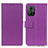 Leather Case Stands Flip Cover Holder M08L for Xiaomi Redmi Note 12R Pro 5G Purple