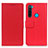 Leather Case Stands Flip Cover Holder M08L for Xiaomi Redmi Note 8 (2021) Red