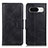 Leather Case Stands Flip Cover Holder M09L for Google Pixel 8 5G Black