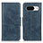 Leather Case Stands Flip Cover Holder M09L for Google Pixel 8 5G Blue