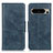 Leather Case Stands Flip Cover Holder M09L for Google Pixel 8 Pro 5G Blue