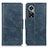 Leather Case Stands Flip Cover Holder M09L for Huawei Honor 50 Pro 5G Blue