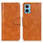 Leather Case Stands Flip Cover Holder M09L for Motorola Moto E22