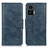 Leather Case Stands Flip Cover Holder M09L for Motorola Moto Edge 30 Lite 5G Blue