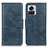 Leather Case Stands Flip Cover Holder M09L for Motorola Moto Edge 30 Ultra 5G Blue