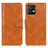 Leather Case Stands Flip Cover Holder M09L for Motorola Moto Edge 40 Pro 5G Brown