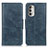 Leather Case Stands Flip Cover Holder M09L for Motorola Moto G Stylus (2022) 5G Blue