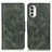 Leather Case Stands Flip Cover Holder M09L for Motorola MOTO G52 Green