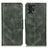 Leather Case Stands Flip Cover Holder M09L for Motorola Moto G72 Green