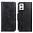 Leather Case Stands Flip Cover Holder M09L for Motorola Moto G73 5G