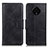 Leather Case Stands Flip Cover Holder M09L for Nokia C200 Black