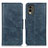 Leather Case Stands Flip Cover Holder M09L for Nokia C210 Blue