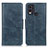 Leather Case Stands Flip Cover Holder M09L for Nokia C22 Blue