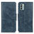 Leather Case Stands Flip Cover Holder M09L for Nokia G22 Blue