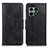 Leather Case Stands Flip Cover Holder M09L for OnePlus 10 Pro 5G Black