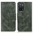 Leather Case Stands Flip Cover Holder M09L for Oppo A53s 5G Green