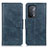 Leather Case Stands Flip Cover Holder M09L for Oppo A54 5G Blue