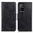 Leather Case Stands Flip Cover Holder M09L for Oppo A94 5G Black