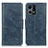 Leather Case Stands Flip Cover Holder M09L for Oppo F21s Pro 4G Blue