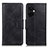 Leather Case Stands Flip Cover Holder M09L for Oppo K11x 5G Black