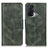 Leather Case Stands Flip Cover Holder M09L for Oppo Reno5 A Green