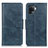 Leather Case Stands Flip Cover Holder M09L for Oppo Reno5 F Blue