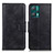 Leather Case Stands Flip Cover Holder M09L for Realme 9 4G Black