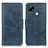 Leather Case Stands Flip Cover Holder M09L for Realme C21 Blue