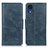 Leather Case Stands Flip Cover Holder M09L for Samsung Galaxy A03 Core Blue