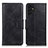 Leather Case Stands Flip Cover Holder M09L for Samsung Galaxy A04s Black