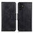 Leather Case Stands Flip Cover Holder M09L for Samsung Galaxy A13 4G Black