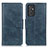 Leather Case Stands Flip Cover Holder M09L for Samsung Galaxy A15 4G Blue