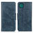 Leather Case Stands Flip Cover Holder M09L for Samsung Galaxy A22 5G Blue