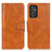 Leather Case Stands Flip Cover Holder M09L for Samsung Galaxy A34 5G Brown