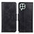 Leather Case Stands Flip Cover Holder M09L for Samsung Galaxy M33 5G Black