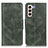 Leather Case Stands Flip Cover Holder M09L for Samsung Galaxy S21 FE 5G Green