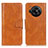 Leather Case Stands Flip Cover Holder M09L for Sharp Aquos R7 Brown