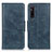 Leather Case Stands Flip Cover Holder M09L for Sony Xperia 1 V Blue