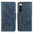 Leather Case Stands Flip Cover Holder M09L for Sony Xperia 10 IV Blue