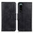 Leather Case Stands Flip Cover Holder M09L for Sony Xperia 5 III SO-53B Black