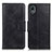 Leather Case Stands Flip Cover Holder M09L for Sony Xperia Ace III SO-53C Black