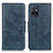 Leather Case Stands Flip Cover Holder M09L for Vivo T1 5G India Blue