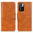 Leather Case Stands Flip Cover Holder M09L for Xiaomi Mi 11i 5G (2022) Brown