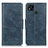 Leather Case Stands Flip Cover Holder M09L for Xiaomi POCO C3 Blue