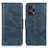 Leather Case Stands Flip Cover Holder M09L for Xiaomi Poco F5 5G Blue