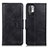 Leather Case Stands Flip Cover Holder M09L for Xiaomi POCO M3 Pro 5G Black